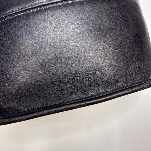 Vintage 1990’s Coach Tribeca 9099 Black Leather Shopper Tote Shoulder Bag - Picture 3 of 11